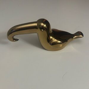 Sunny life Gold Bird Figurine Brass Sleek bottle opener